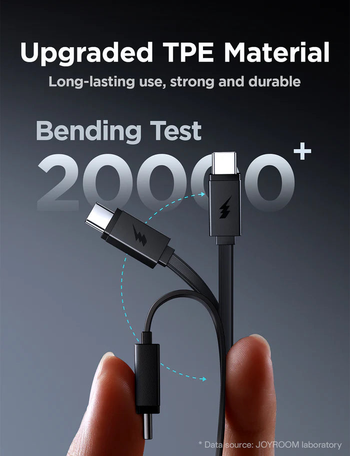 Bankeya Hêzê ya JOYROOM 10,000mAh bi Hêza Şarjkirinê ya 22.5W û Kabloya Type-C ya Çêkirî - Reş | Bankeya Hêzê ya JOYROOM JR-PR1 22.5W bi Kabloya Vekişîner a Çêkirî 10000mAh – Reş