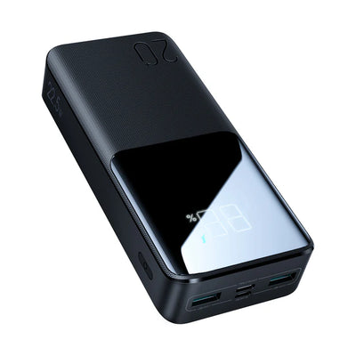 جويرووم باور بانك بسعة 20000 مللي امبير, شحن سريع بقدرة 22.5 واط - اسود | JOYROOM JR-QP192 22.5W Power Bank 20000mAh - Black