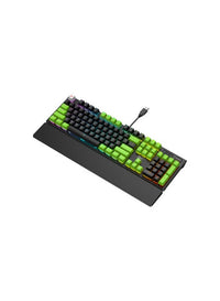 كيبورد هافيت KB926L الميكانيكي للألعاب بإضاءة RGB - أسود وأخضر - صورة 2