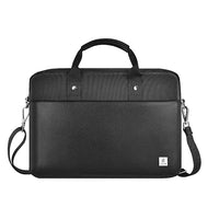 حقيبة لابتوب ويوو هالي لحجم 14 انش / 15.6 انش مع حزام كتف - اسود | WiWU Hali Laptop Briefcase Bag Handbag with Shoulder Strap 14" / 15.6" – Black