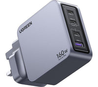 شاحن يوجرين نيكسود برو GaN 160 واط 4 منافذ شحن فائق السرعة | UGREEN Nexode Pro 160W 4-Port GaN Fast Charger