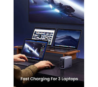 UGREEN 300W Nexode GaN USB C Charger 5 Ports Desktop Charging Station UK - محطة شحن يوجرين 300 واط 5 منافذ تقنية جان