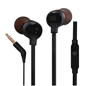 Guhdafonên Di Guhê Gerdûnî yên JBL yên Bi Kabloyî yên bi Kontrola Ji Dûr û Mîkrofonê - Guhdafonên Bi Kabloyî yên JBL T110 bi Kontrola Ji Dûr û Mîkrofonê
