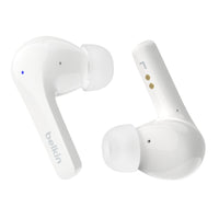 Guhguhkên Bêtêl ên Belkin SoundForm™ Motion True Guhguhkên Bêtêl ên Bi Betalkirina Dengê bi Qapaxa Şarjkirina Bêtêl û Mîkrofona Dual - Guhguhkên Bêtêl ên Belkin SoundForm bi Betalkirina Dengê, Qapaxa Şarjkirina Bêtêl û Mîkrofona Dual