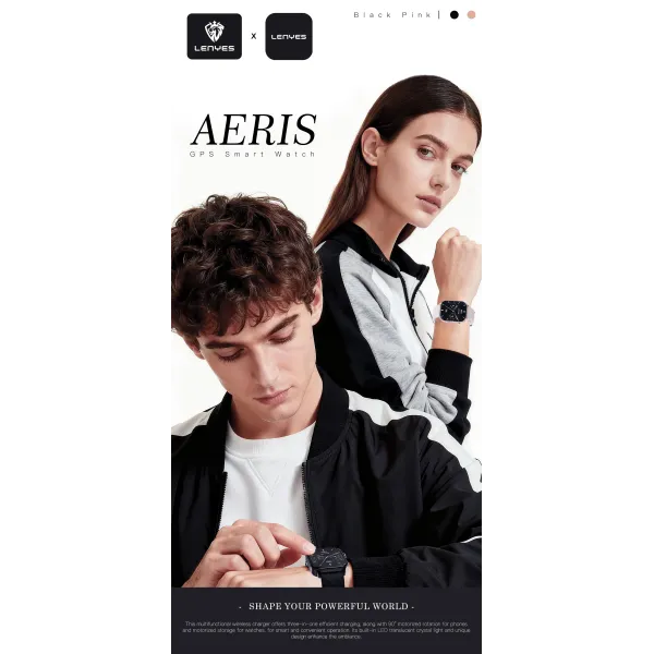 ساعة LENYES الذكية شاشة 2.01 بوصة بطارية 360mAh استعداد 35 يوم GPS مقاومة للماء شحن مغناطيسي | LENYES Smart Watch 2.01 inch 360mAh 35 Days GPS 1ATM Magnetic Charging