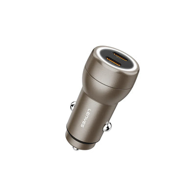 Lenyes CA65 Dual USB-C 60W PD Car Charger - شاحن سيارة لينيس CA65 ثنائي Type-C 60 واط