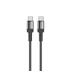 كابل شحن سريع Lenyes LC546 مضفر Type-C إلى Type-C 60W ألومنيوم 1 متر | Lenyes LC546 Braided Type-C to Type-C Fast Charging Cable 60W 1M