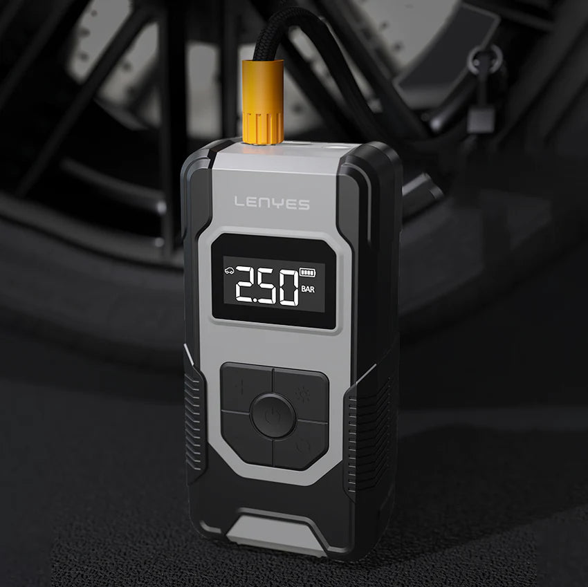 مضخة نفخ إطارات Lenyes LCI201 بشاشة رقمية بطارية 7800mAh نفخ في 10 ثواني | Lenyes LCI201 Digital Tire Inflator 7800mAh 10-Second Inflation Multi-Mode