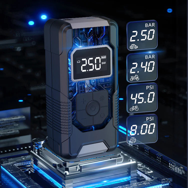 مضخة نفخ إطارات Lenyes LCI201 بشاشة رقمية بطارية 7800mAh نفخ في 10 ثواني | Lenyes LCI201 Digital Tire Inflator 7800mAh 10-Second Inflation Multi-Mode
