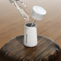 مرطب هواء صامت بتقنية النانو بإضاءة RGB شكل مزهرية Lenyes LHU03 270ml | Lenyes LHU03 Silent Nano Humidifier RGB Vase Design 270ml