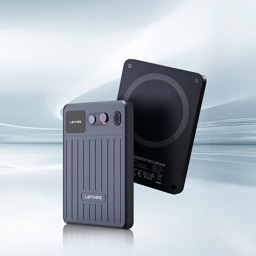 مسجل صوت مغناطيسي Lenyes LT01 بذكاء اصطناعي ترجمة فورية 64GB بلوتوث 5.4 | Lenyes LT01 AI Magnetic Voice Recorder Real-Time Translation 64GB Bluetooth 5.4