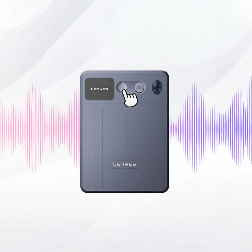 مسجل صوت مغناطيسي Lenyes LT01 بذكاء اصطناعي ترجمة فورية 64GB بلوتوث 5.4 | Lenyes LT01 AI Magnetic Voice Recorder Real-Time Translation 64GB Bluetooth 5.4