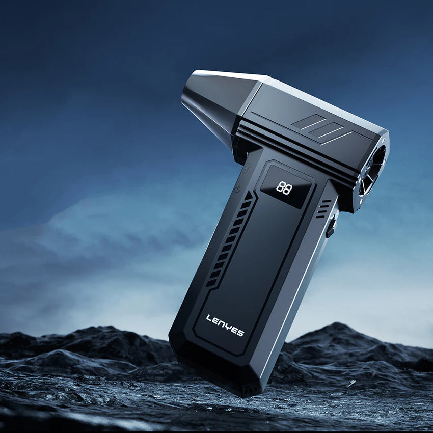Lenyes LTF03 Turbo Hand Fan Multi-Function LED - مروحة لينيس LTF03 التوربينية متعددة الوظائف