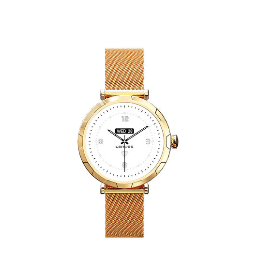 ساعة لينيس الذكية LW-245 شاشة AMOLED حزام ميلانو IP68 بلوتوث 5.2 | Lenyes LW-245 Smart Watch AMOLED Milano Band IP68 Bluetooth 5.2