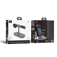 حامل الشحن اللاسلكي Lenyes PW319 Qi2 سريع 15W إضاءة محيطية 3 في 1 | Lenyes PW319 Qi2 15W 3-in-1 Wireless Charging Stand with Ambient Light