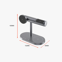 حامل الشحن اللاسلكي Lenyes PW319 Qi2 سريع 15W إضاءة محيطية 3 في 1 | Lenyes PW319 Qi2 15W 3-in-1 Wireless Charging Stand with Ambient Light