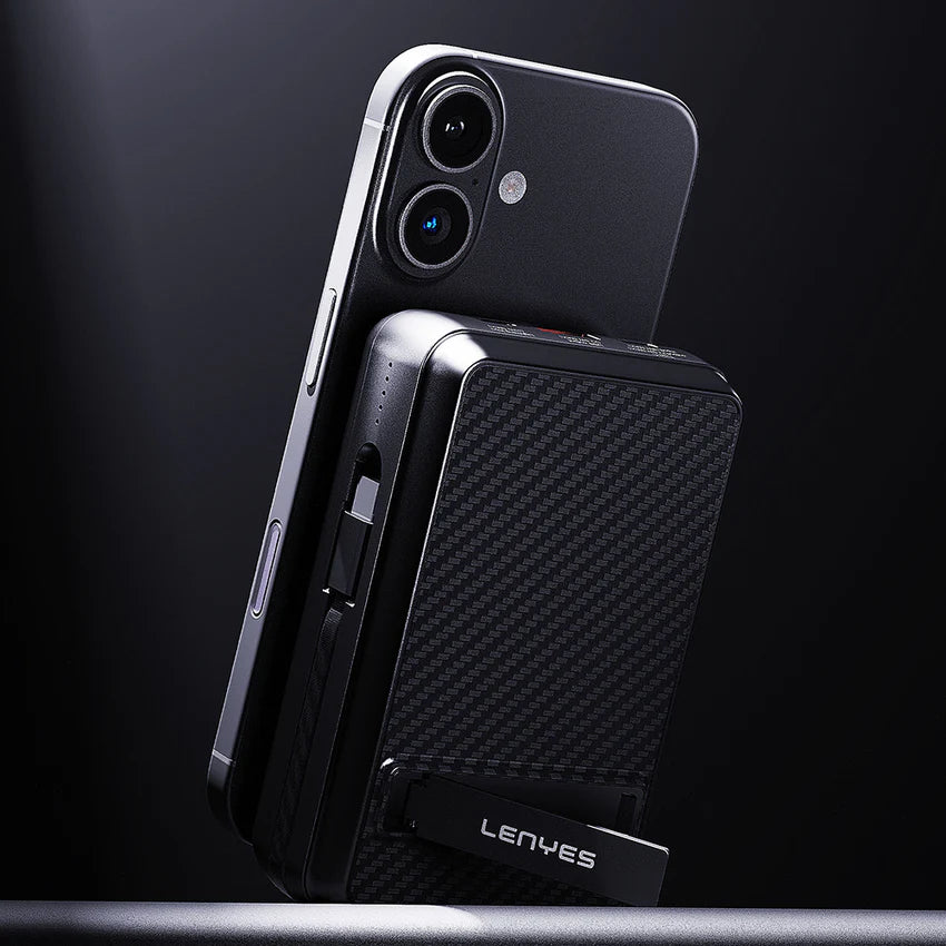 Lenyes PX274D Wireless Power Bank 20000mAh 22.5W Stand - بنك طاقة لاسلكي لينيس PX274D 20000 مللي أمبير