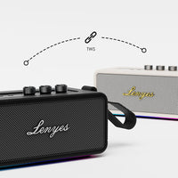 مكبر صوت بلوتوث لاسلكي مقاوم للماء بإضاءة RGB لينيس S876 بقوة 45 واط | Lenyes S876 Supreme 45W RGB Wireless Waterproof Bluetooth Speaker
