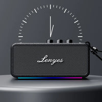 مكبر صوت بلوتوث لاسلكي مقاوم للماء بإضاءة RGB لينيس S876 بقوة 45 واط | Lenyes S876 Supreme 45W RGB Wireless Waterproof Bluetooth Speaker