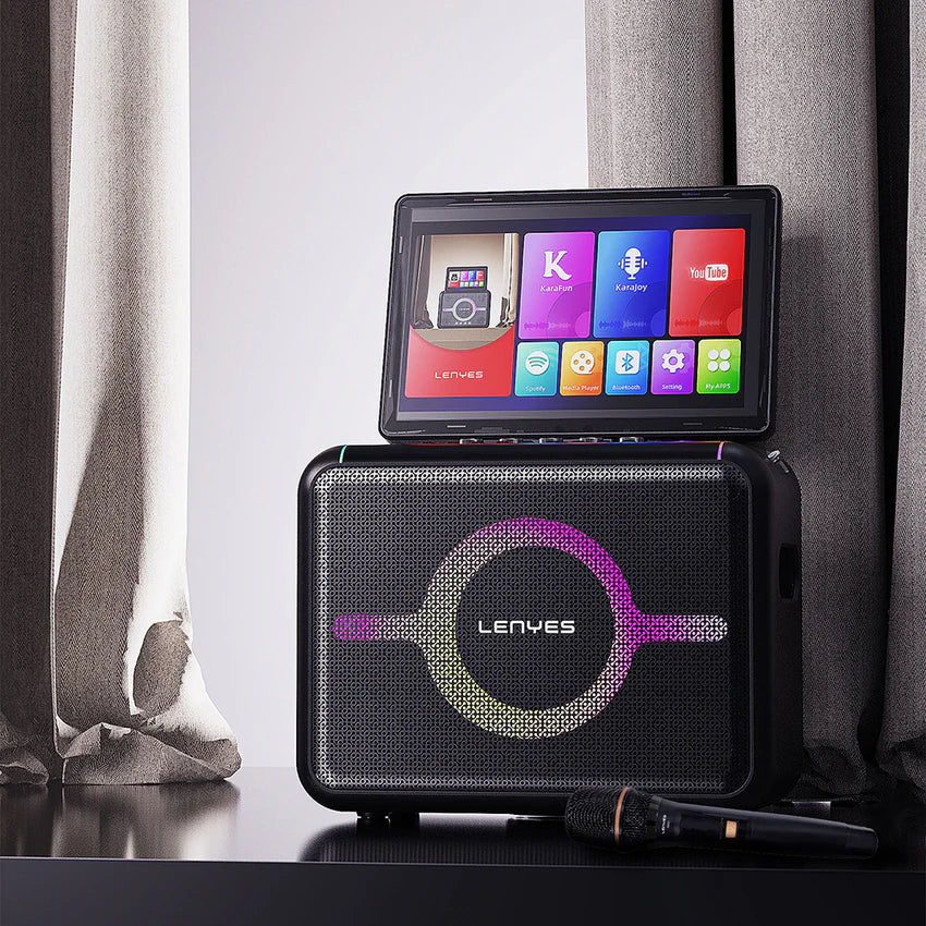 مكبر صوت بلوتوث لينيس S892 بإضاءة RGB وميكروفون وشاشة لمس 300W | Lenyes S892 RGB Bluetooth Speaker 300W with Mic & Touch Screen