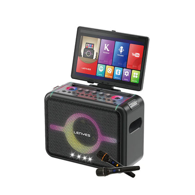 مكبر صوت بلوتوث لينيس S892 بإضاءة RGB وميكروفون وشاشة لمس 300W | Lenyes S892 RGB Bluetooth Speaker 300W with Mic & Touch Screen