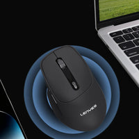 ماوس لاسلكي Lenyes WS105 صامت ثنائي بلوتوث + 2.4GHz دقة 1600 DPI | Lenyes WS105 Silent Wireless Mouse Dual Bluetooth 2.4GHz 1600 DPI Ergonomic