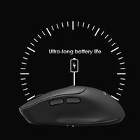 ماوس لاسلكي Lenyes WS105 صامت ثنائي بلوتوث + 2.4GHz دقة 1600 DPI | Lenyes WS105 Silent Wireless Mouse Dual Bluetooth 2.4GHz 1600 DPI Ergonomic