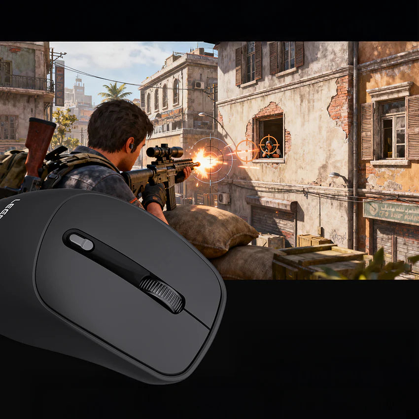 ماوس لاسلكي Lenyes WS105 صامت ثنائي بلوتوث + 2.4GHz دقة 1600 DPI | Lenyes WS105 Silent Wireless Mouse Dual Bluetooth 2.4GHz 1600 DPI Ergonomic