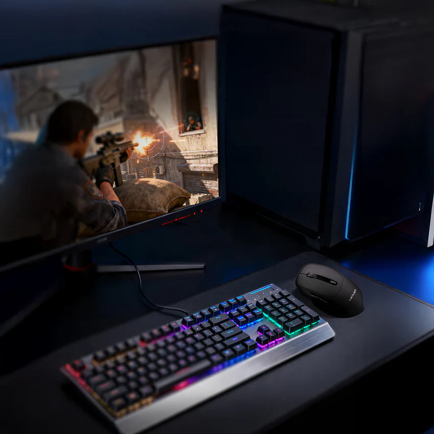 ماوس لاسلكي Lenyes WS105 صامت ثنائي بلوتوث + 2.4GHz دقة 1600 DPI | Lenyes WS105 Silent Wireless Mouse Dual Bluetooth 2.4GHz 1600 DPI Ergonomic