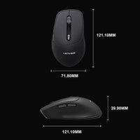 ماوس لاسلكي Lenyes WS105 صامت ثنائي بلوتوث + 2.4GHz دقة 1600 DPI | Lenyes WS105 Silent Wireless Mouse Dual Bluetooth 2.4GHz 1600 DPI Ergonomic