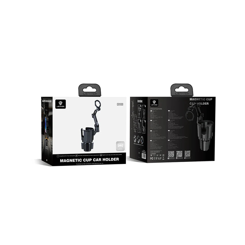 Lenyes CR189 2-in-1 Car Phone & Cup Holder 360° - حامل هاتف وأكواب لينيس CR189 للسيارة