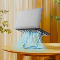 حامل كمبيوتر محمول Lenyes CR190 قابل للطي دوران 360 درجة تهوية فولاذ 10-17 بوصة | Lenyes CR190 Foldable Laptop Stand 360 Rotation Ventilated Carbon Steel 10-17 inch
