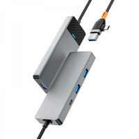 WIWU Linker 4 di 1 USB-C û Type-C HUB - Adaptora Hub a WIWU Linker 4 di 1 USB-C û Type-C de