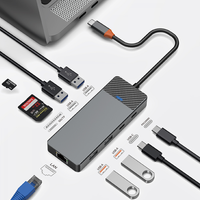Hub-a USB-C ya WIWU Linker 9-di-1 de - Adaptora Hub-a USB-C ya Pirfonksiyonel a Linker 9-di-1 de