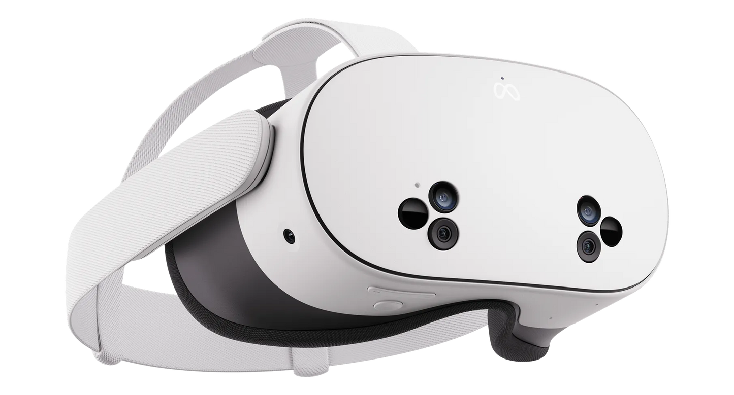 سماعة الواقع الافتراضي Meta Quest 3S All-In-One Virtual Reality Headset - 128GB - Up To 2.5 hours - Wi-Fi