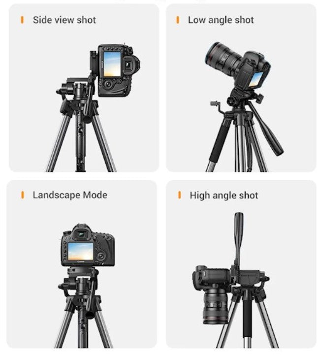 حامل كاميرا احترافي UGREEN 175 سم قابل للتعديل للآيفون والكاميرات | UGREEN Camera Tripod Stand 69''/175cm Professional