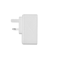 محول سفر ويوو باور كيوب بقدرة شحن 20 واط وبمنفذين تايب سي ومنفذ يو اس بي اي | WiWU 20W Power Cube GaN Travel Adapter 1A+2C+1 Socket – UK