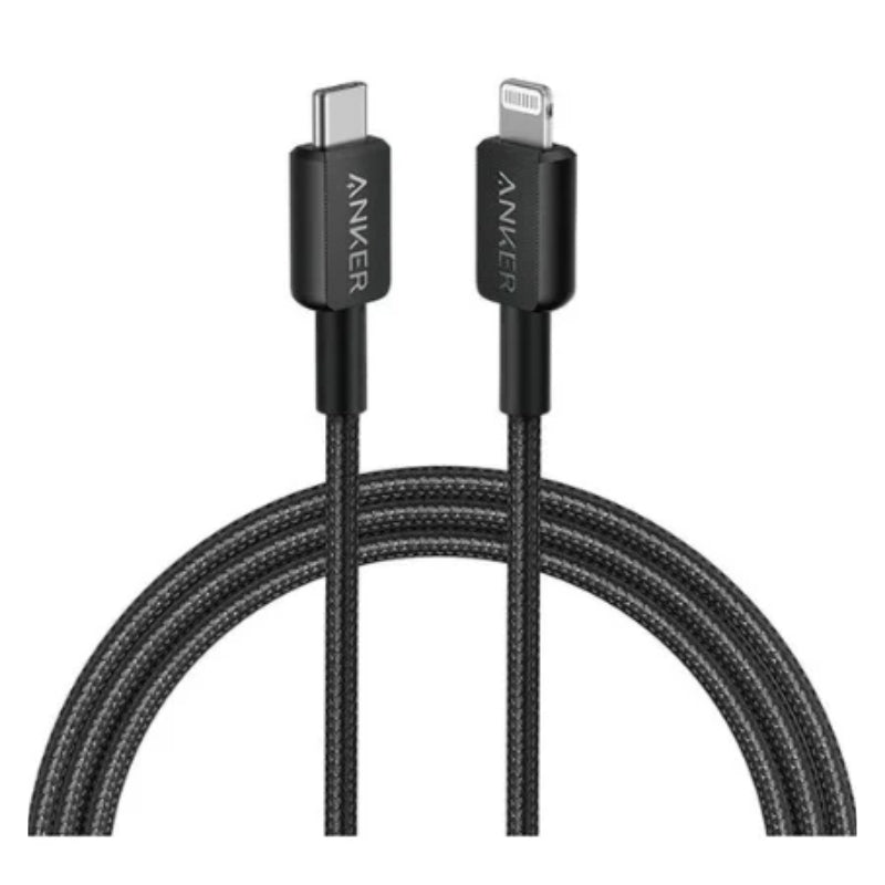 كيبل انكر مضفر يو اس بي سي الى لايتننع بطول 6 قدم | Anker 322 USB-C to Lightning Connector Braided Cable 6ft