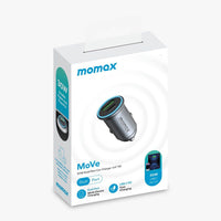 شاحن سيارة موماكس Move مزدوج المنافذ بقدرة شحن 30 واط | Momax MoVe 30W Dual-Port Fast Car Charger