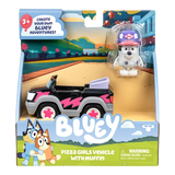 سيارة بيتزا بلووي مع مافن | Bluey Pizza Girls Car & Muffin
