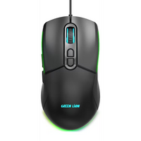 طقم لوحة مفاتيح وماوس جرين لايون GK-400 للألعاب - اسود | Green Lion GK-400 RGB Gaming Keyboard + Mouse - Black