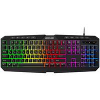 طقم لوحة مفاتيح وماوس جرين لايون GK-400 للألعاب - اسود | Green Lion GK-400 RGB Gaming Keyboard + Mouse - Black