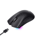 ماوس ألعاب هافيت MS966WB رباعي الاتصال RGB – أسود | Havit MS966WB Quad‑Mode RGB Gaming Mouse – Black