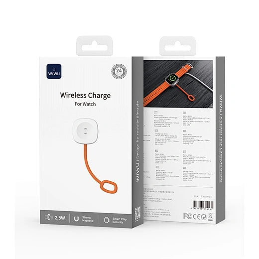 شاحن ويوو Wi-M23 مغناطيسي لـ Apple Watch مع USB-C وLightning | WiWU Wi-M23 Magnetic Apple Watch Charger with USB-C & Lightning