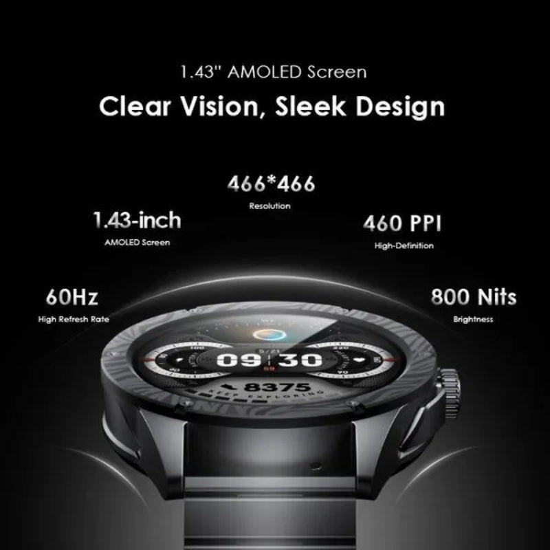ساعة اورايمو OSW-850H الذكية - اسود | Oraimo Smart watch OSW-850H - Black