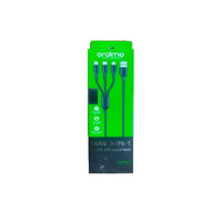 Oraimo DuraLine 4 OCD-118MCL 3-in-1 Cable Black - Connectors Detail