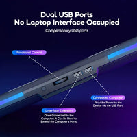 مبرد لابتوب Oraimo ChillDock بمنفذي USB مزدوجين – قاعدة تبريد هادئة ومتوافقة مع معظم أجهزة اللابتوب | Oraimo ChillDock Laptop Cooler with Dual USB Ports – Quiet Cooling Pad for Most Laptops