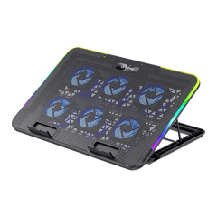 مبرد لابتوب Oraimo ChillDock بمنفذي USB مزدوجين – قاعدة تبريد هادئة ومتوافقة مع معظم أجهزة اللابتوب | Oraimo ChillDock Laptop Cooler with Dual USB Ports – Quiet Cooling Pad for Most Laptops