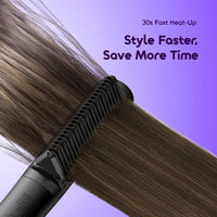 Oraimo SleekWave OHS-220N Hair Straightener Brush Graphite Grey - Angle