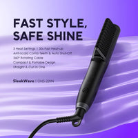 Oraimo SleekWave OHS-220N Hair Straightener Brush Graphite Grey - Main